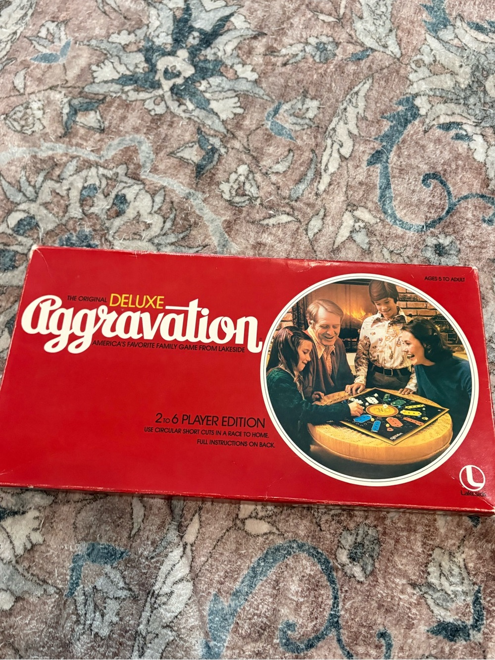 The Original Deluxe Aggravation 1977 Vintage Lakeside Marbles Edition Complete